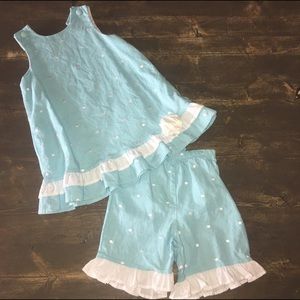 Mulberry St linen 2pc set for girls